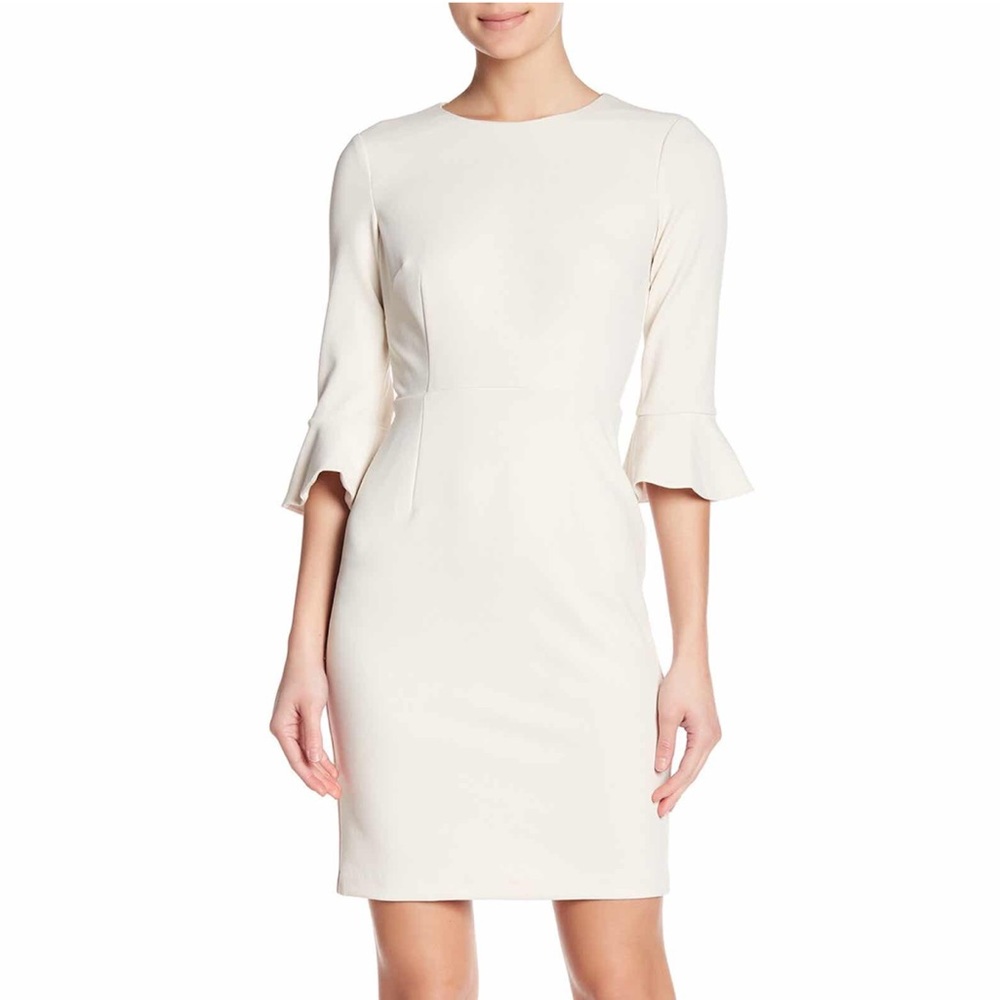 Ruffle Cuff Sheath Dress!